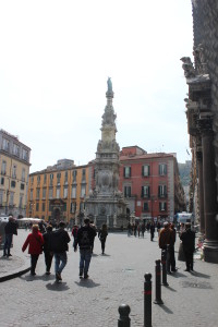 Piazza Gesú Nuovo. Aguja de la Inmaculada