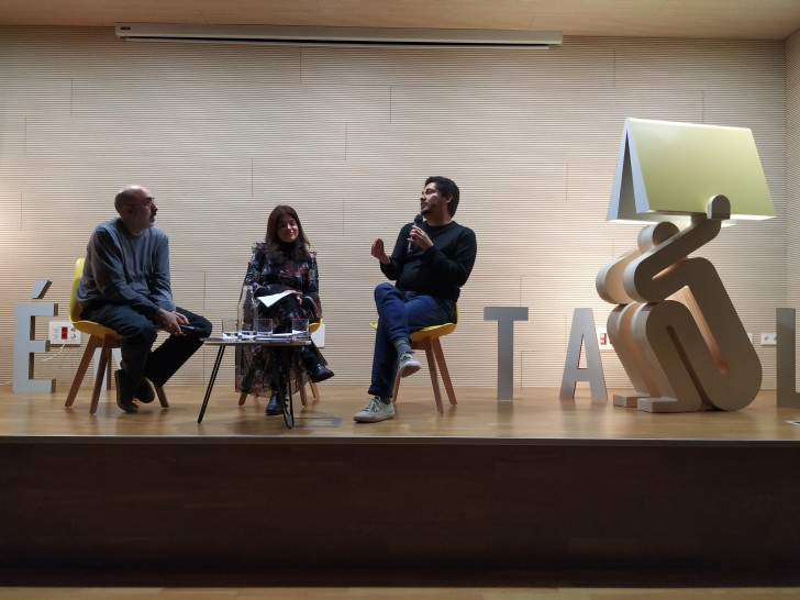 Eduardo Halfon, Juan Pablo Villalobos y Cristina Hermoso de Mendoza